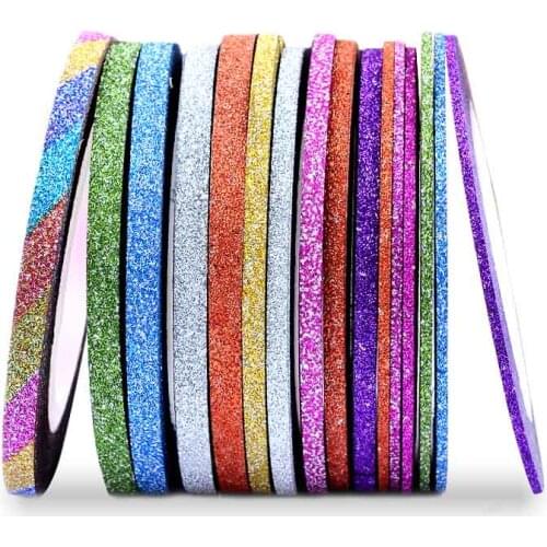 14Pcs/Lot Color Scrub Glitter Washi Tape Set DIY Decor Scrapbooking Sticker Masking Paper Decoration Tape Adhesive School Supply