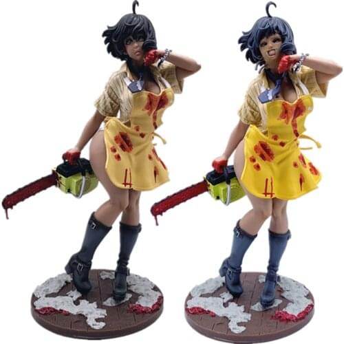2021 NEW Anime The Texas Chainsaw Massacre Leatherface Ver. Horror Bishoujo Statue Girls PVC 1/7 ActionFigurine model Toys 20cm