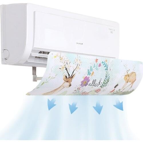 New 90cm Adjustable Air Conditioner Cover Straight Windshield Air Conditioning Baffle Board Anti-direct Blowing Household Shield
