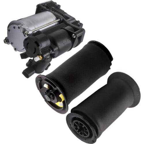 OE Quality for BMW 5 E61 Air Suspension Compressor Pump+Pair Air spring Bag