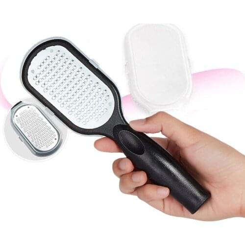 Professional Sole Foot Rasp File Scrubber Dry Hard Dead Skin Callus Remover High quality Foot Care Tools - Black