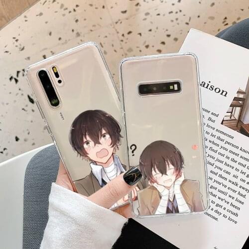 Anime Bungo Stray Dogs Phone Case Transparent for Samsung A71 S9 10 20 HUAWEI p30 40 honor 10i 8x xiaomi note 8 Pro 10t 11