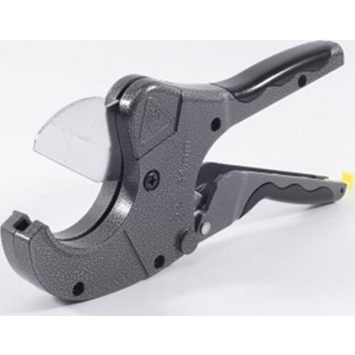 PVC PU PP-P PE Plastic Pipe Cutter Aluminum Alloy Body Stailess Steel Blade Scissors Cut 64mm With Ratchet Gear Easy