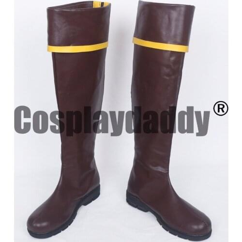 Beauty and the Beast 1991 Version Gaston Cowboy Cosplay Long Boots Shoes S008