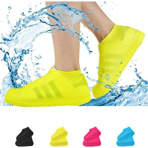 Silicone Waterproof Shoe Cover Reusable Non-slip Rain Boot Unisex Shoes Protectors Boot Outdoor Rainy Days Elastic Overshoes