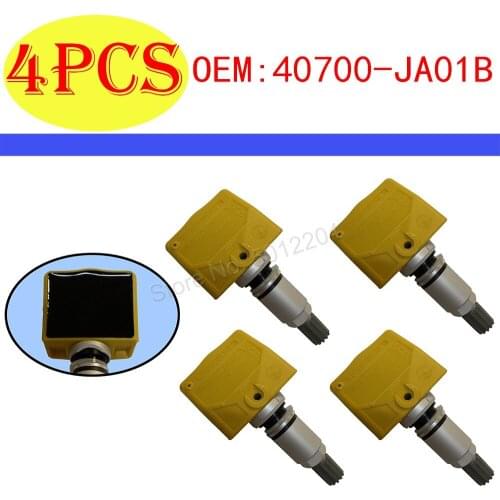 4PCS Tire Pressure Monitor System TPMS For Nissan Pathfinder Altima Frontier M35 M45 FX35 FX45 QX56 40700-JA01B 40700JA01B
