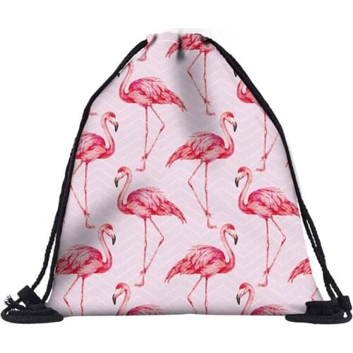 New High Quality Polyester Drawstring Bag String Sack Beach Women Men Travel Storage Package Teenagers Backpack Solid Color