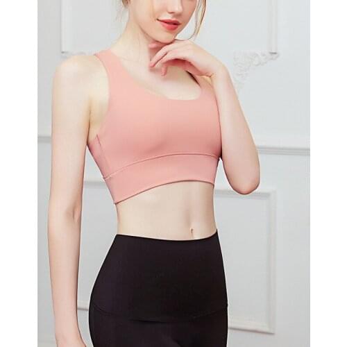 Shi Nuoxuan womens sports bra vest type quick-drying yoga wear high-elastic tight-fitting workout clothes