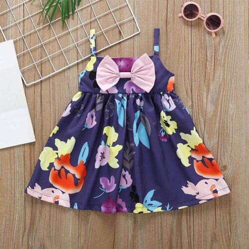 2018 brand New Baby Girl Belt Skirt Summer Children Dot Flower Dress Outfit sundress butterfly 100% cotton A-line skirt