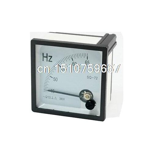 AC 380V 45-65Hz Range Square Dial Frequency Measurement Panel Meter