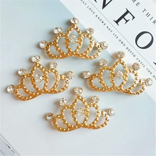 DIY handmade Dog accessories bridal Crown Diamond Alloy accessories hair band doll cake decorations 50PCS