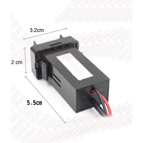 Car 3.1A Dual USB Port Socket with Dustproof Cover Mobile Phone Charger 12-24V ONLY For Toyota