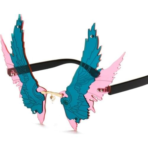 Big Eagle Frameless Eyesglasses European American Children Men Woman Fashion Rimless Sunglasses Funny Personality