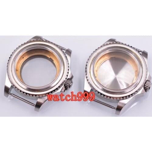 43mm Solid steel Watch Case Fit NH35 NH36 NH35A ETA 2836 2824 Miyota 8215 DG2813 ST1612 movement Sapphire glass Watch Case
