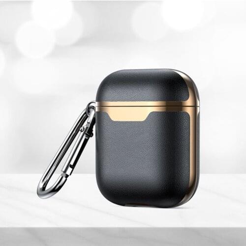 For Airpods Case Oil Wax First Layer Cowhide TPU Inner Shell Earphone Protective Sleeve For Apple AirPods Earphone Protection