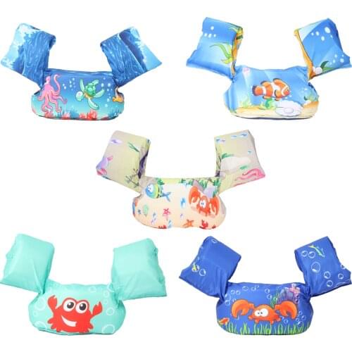 Kids Baby Swim Vest Swim Life Jacket Vest Children Swimming Training Armbands Swim Aid Floats with Shoulder Harness Age 2-8