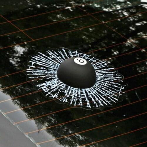 Etie Car-styling Funny 3D Car Sticker and Decal Black 8 BALL Hit The Window Decoration for Ford Focus 2 3 Mazda Volkswagen Opel