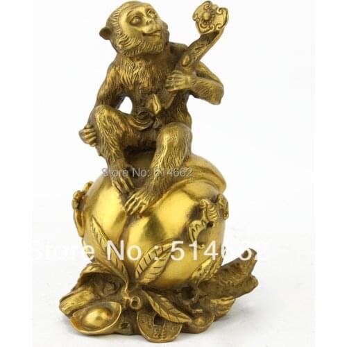 FengShui Brass RUYI MONKEY Figurines