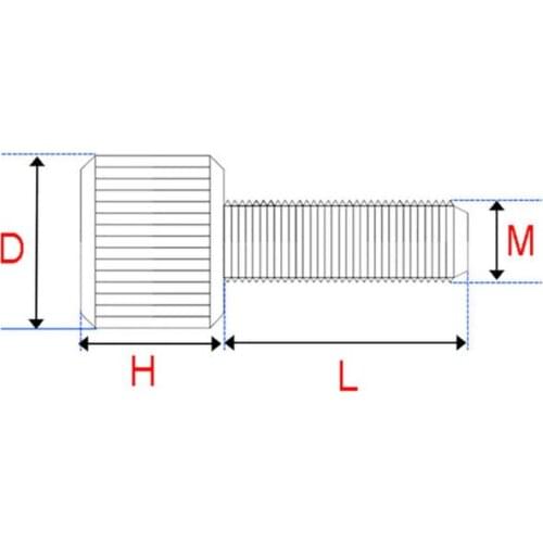 1Pcs Stainless Steel M3 M4 Cylinder Head Knurled Thumb Screws Hand Grip Knob Machine Screw Bolts PC Case
