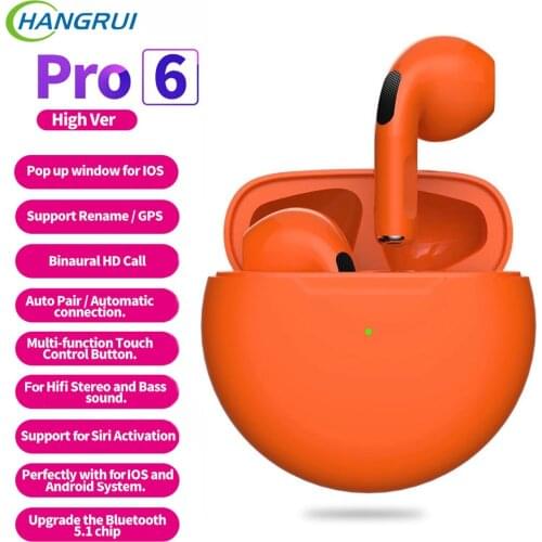 Hangrui TWS Wireless Earphones With Mic Tws Bluetooth Headphone Earbuds Charging Case Sport Earpiece For iPhone Xiaomi Huawei