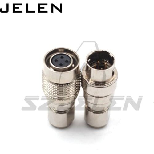 Hirose connector 4 pin plug and socket , HR10A-7P-4s/HR10A-7J-4P, 4-pin cable docking cable male and female connectors