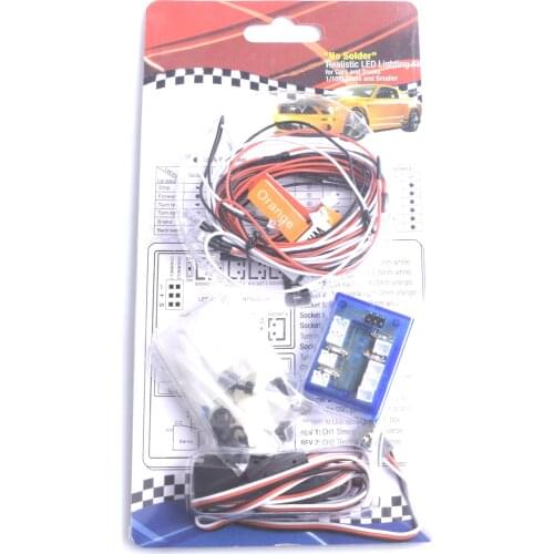 RC LED Lighting Kit 6 Leds Car LED lamps Strobe lights for Cars and Trucks 1/10th Scale and Smaller