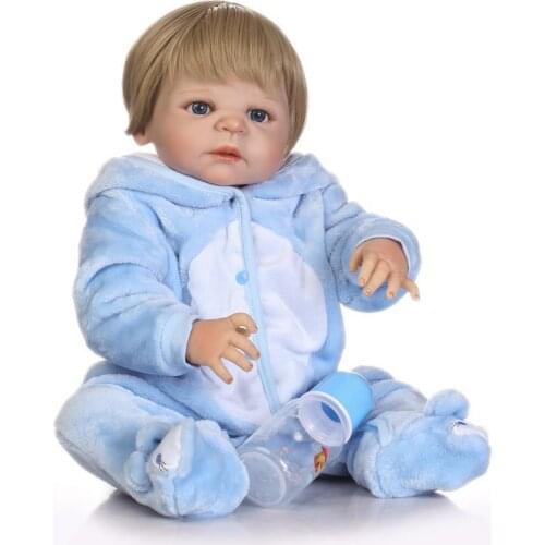 Bebes doll with Silicone simulation baby toys, simulation dolls, clothing models, childrens growth toys, photography props