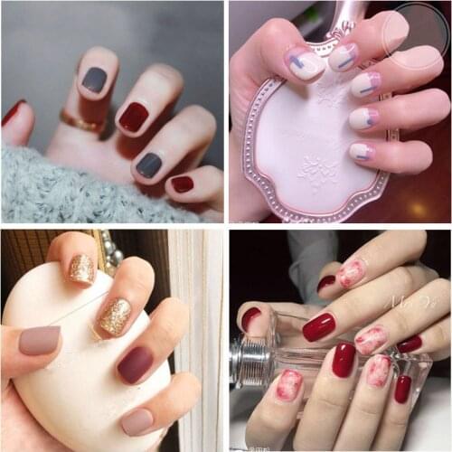 14 Posts/1 Sheet Nail Art Stickers UV Gel Polish Nail Wraps Strips Full Cover Colorful Nail Polish Stickers Decals Manicure Tool