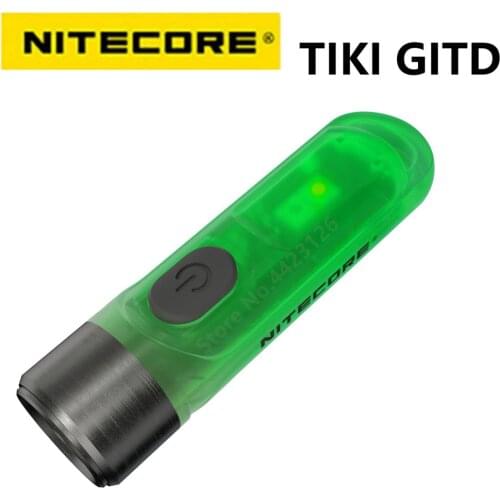 NITECORE TIKI GTID 300 lumens mini futuristic luminous version, three light source multi-function flashlight