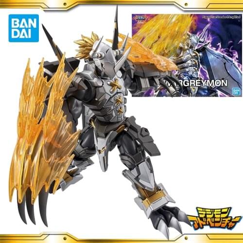 Original Bandai Digimon Monster Digimon Adventure Standard Black War Greymon Anime Action & Toy Figures Model Toys for Children