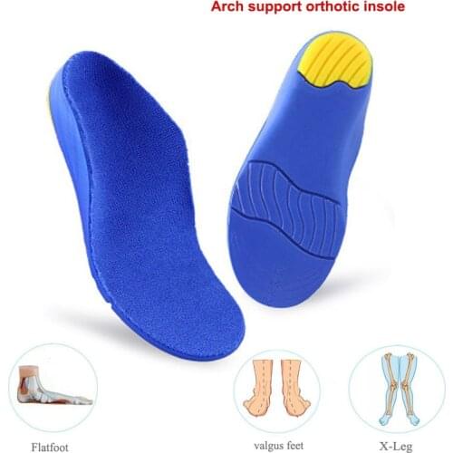 Ortoluckland Arch Support Orthopedic Insoles For Children Kid Boys' Walking Orthotic Shoes Toddler Corrective Flatfoot Soft Pads