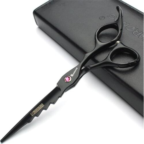 Hairdressers cutting scissors Japan 440c stainless steel 6 inch professional hair scissors modeling tools