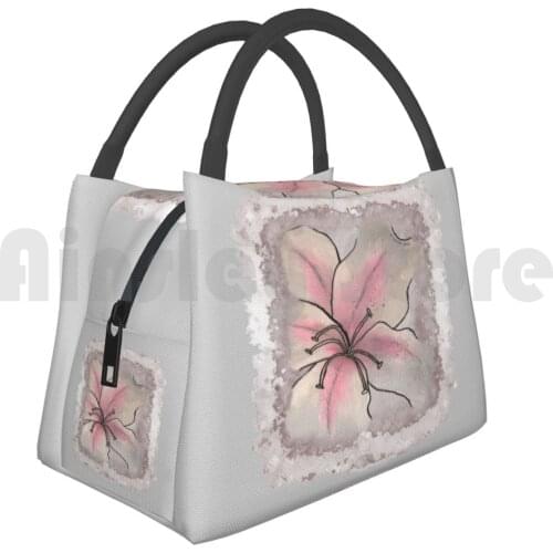 Portable Insulation Bag Emerging Lily Flower Lily Garden Gardener Gardening Floral Florist