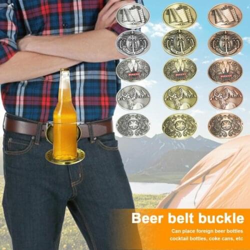 Portable Outdoor Metal Beer Head Belt Bottle Buckle for Camping Picnic Wine Can Holder Funny Bottle Buckle 2020Outdoor Tableware