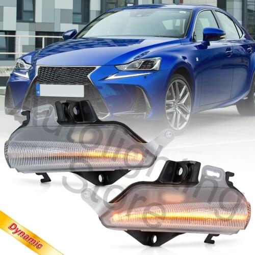 Clear Lens Sequential Led Side Mirror Blinker Lamp Turn Signal Indicator light For Lexus Lexus IS 300 350 ES LS RC F 2013-2018