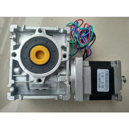 NMRV30 Worm Gearbox Ratio 20:1 Geared Stepper Motor NEMA23 1.1NM L 56MM 3A