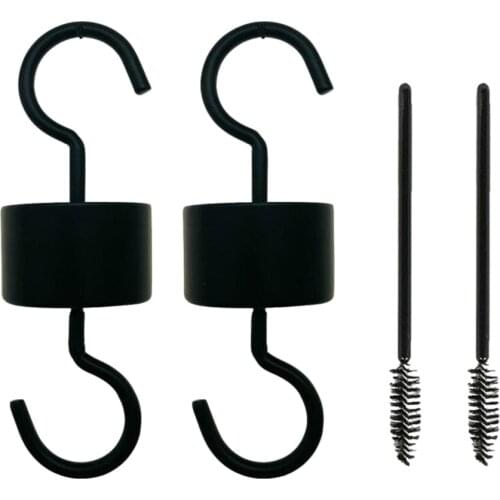 Solid Metal Hook Ant Trap Guard Moat with Cleaning Brush for Hummingbird Feeders