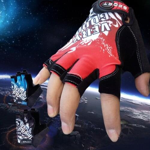 Bicycle Anti Slip Cycling Gloves Soft Washable Half Finger Outdoor Sports Fitness Training Summer Bike MTB Men Women Running