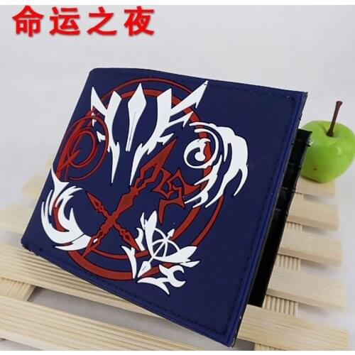 Anime Fate/stay Night/Fate/Zero Blue Silica Short Wallet Waterproof Purse