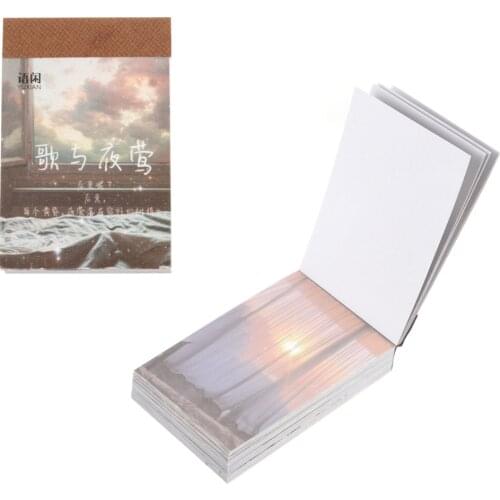 100 Sheets Creative Material Paper DIY Stickers Scrapbook Adhesive Stickers