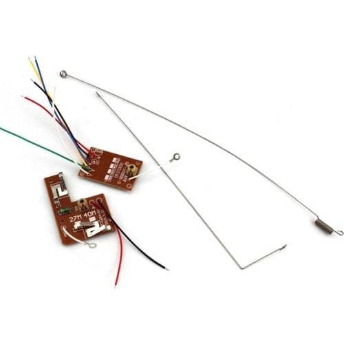 4CH RC Remote Control 27MHz Circuit PCB Transmitter And Receiver Board With Antenna Radio System For Car Truck Toy Rc Car Part