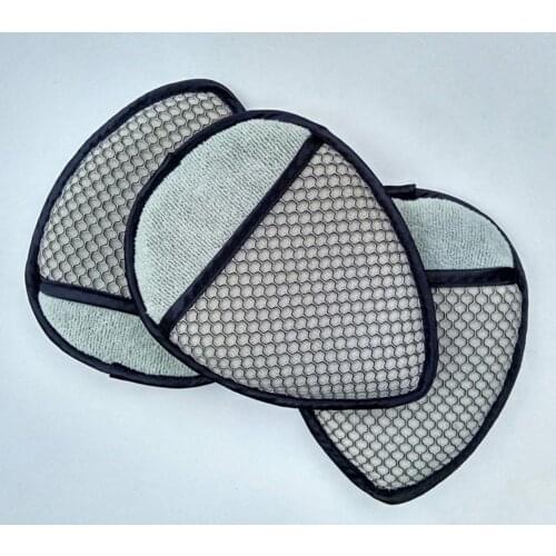 80% Hot Sale Auto Mesh Microfiber Wax Applicator Polishing Sponge Pads Car Care Cleaning Tool