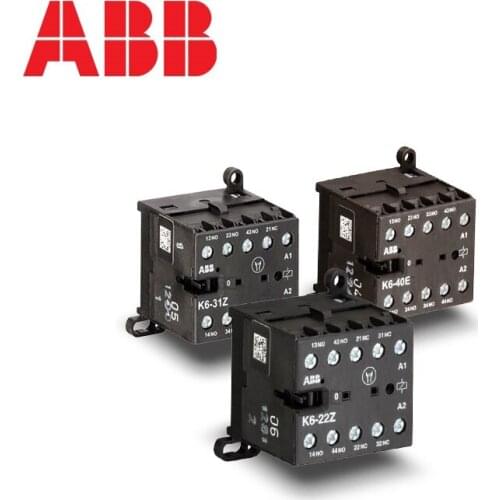 ABB K6 4-pole mini contactor relays AC operated K6-22Z K6-31Z K6-40E