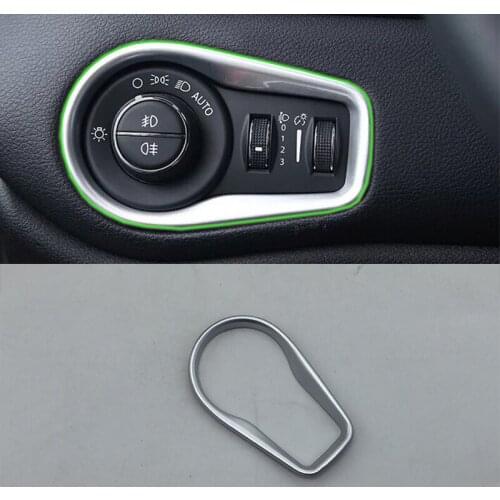 Car-styling interior accessories ABS matte headlight control cover For Jeep Renegade 2016