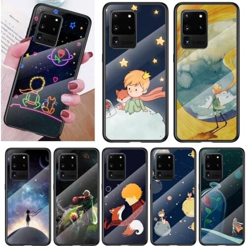 Tempered Glass Cover Cute little prince For Samsung Note 20 Ultra Note 10 Lite Plus 5G Note 8 Note 9 Phone Case
