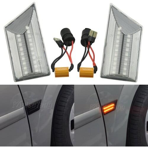For Opel Vectra C 2002-2008 Signum 1226288 LED Car Turn Signals Side Marker Light Dynamic Flashing Lamp 1226021