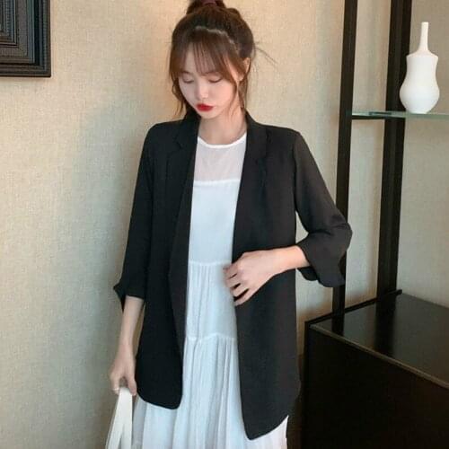 Women V Neck Loose Coat Work Suit Coats Office Lady Jacket Women Coat Outerwear
