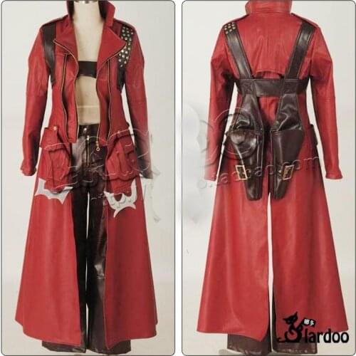 DMC 3 Dante Cosplay Leather Costume Halloween Costume for Men Party customized