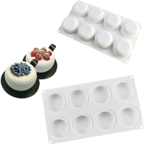 GODWJ Hot Silicone Mold Round Shape Cake Mold for Baking Tools for Cakes Mousse Mould Silicone Molds For 3D Crafts Bakeware