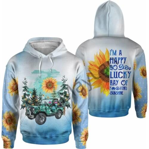 Sunflower And Forest Unisex Colorful Casual Harajuku Hoodie 3D Full Print Men Women Streetwear / Sportswear / Sweatshirt /Jacket